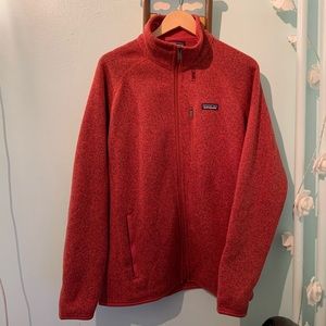 Patagonia Men Better Sweater Full Zip Red Large